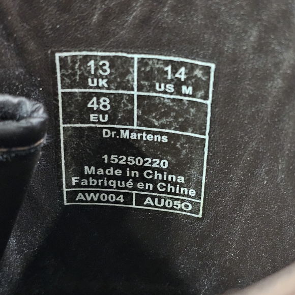 RARE Dr Martens Ferdinand Cavalry Boots Analine Leather Caribean Wax Sz 14 - Picture 14 of 15